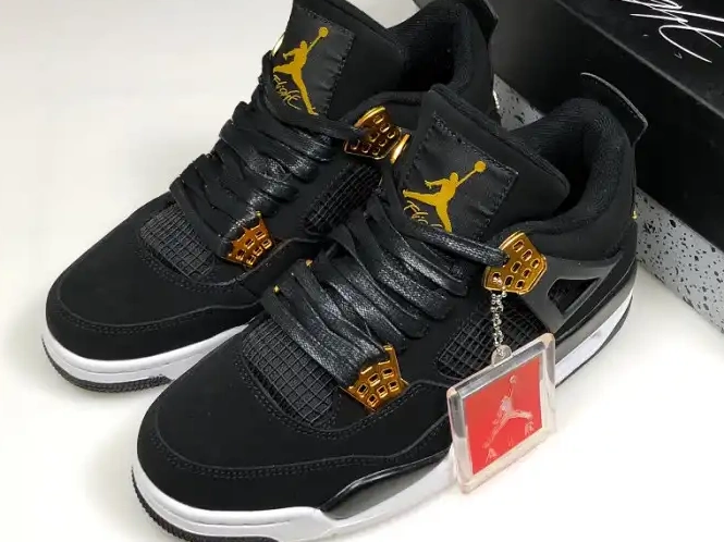 Rep Gold-White 4 Jordan Black 308497-032 Metallic Air Royalty 0322